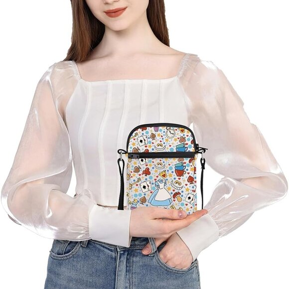Charming Fairy Tale Mini Crossbody Bag - Ideal for Cosmetics & Gifts, Soft Touch - Picture 6 of 7